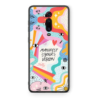 Thumbnail for Xiaomi Mi 9T Manifest Your Vision θήκη από τη Smartfits με σχέδιο στο πίσω μέρος και μαύρο περίβλημα | Smartphone case with colorful back and black bezels by Smartfits