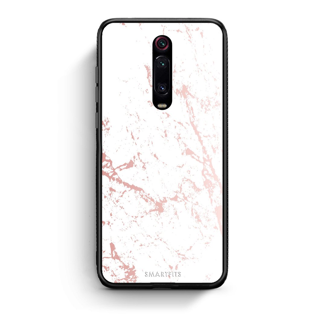 116 - Xiaomi Mi 9T Pink Splash Marble case, cover, bumper