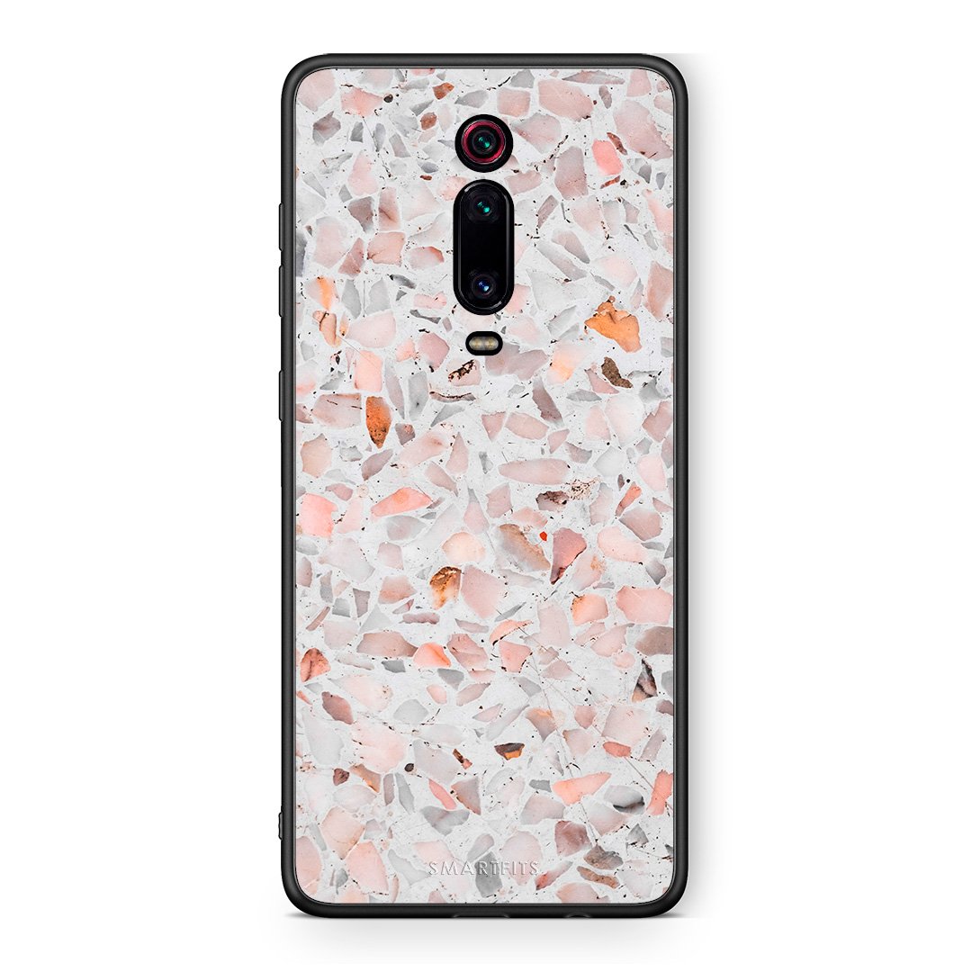 Xiaomi Mi 9T Marble Terrazzo θήκη από τη Smartfits με σχέδιο στο πίσω μέρος και μαύρο περίβλημα | Smartphone case with colorful back and black bezels by Smartfits