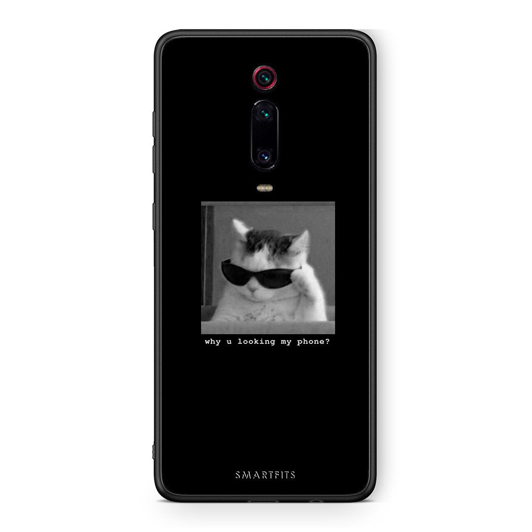 Xiaomi Mi 9T Meme Cat θήκη από τη Smartfits με σχέδιο στο πίσω μέρος και μαύρο περίβλημα | Smartphone case with colorful back and black bezels by Smartfits