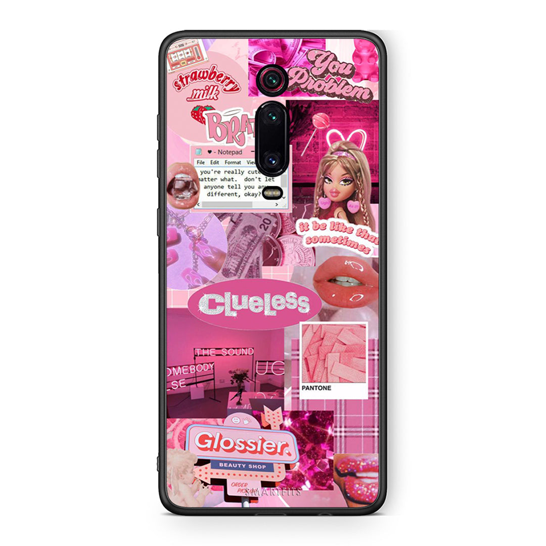 Xiaomi Mi 9T Pink Love Θήκη Αγίου Βαλεντίνου από τη Smartfits με σχέδιο στο πίσω μέρος και μαύρο περίβλημα | Smartphone case with colorful back and black bezels by Smartfits