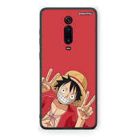 Thumbnail for Xiaomi Mi 9T Pirate Luffy Θήκη από τη Smartfits με σχέδιο στο πίσω μέρος και μαύρο περίβλημα | Smartphone case with colorful back and black bezels by Smartfits