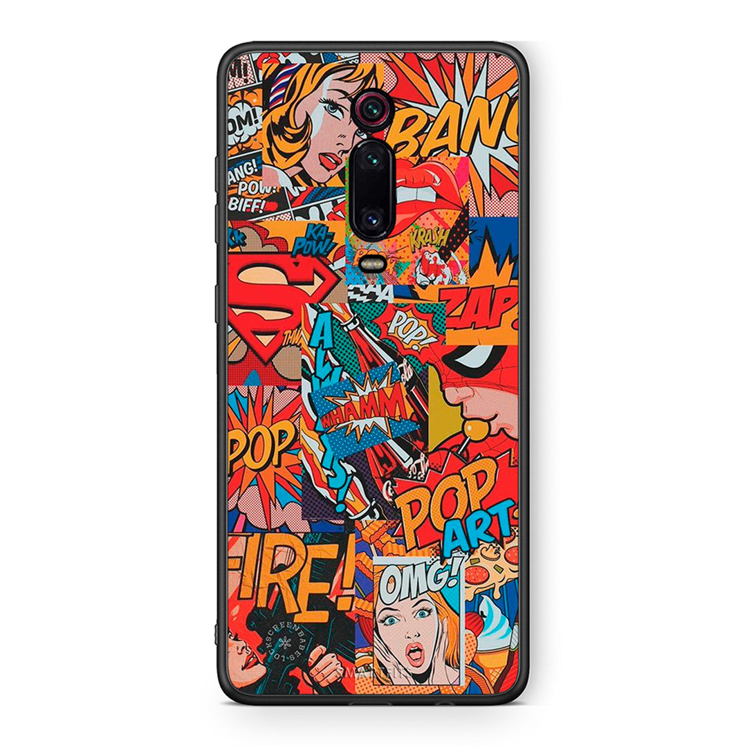 Xiaomi Mi 9T PopArt OMG θήκη από τη Smartfits με σχέδιο στο πίσω μέρος και μαύρο περίβλημα | Smartphone case with colorful back and black bezels by Smartfits