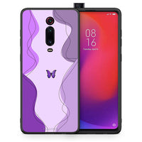 Thumbnail for Θήκη Αγίου Βαλεντίνου Xiaomi Mi 9T Purple Mariposa από τη Smartfits με σχέδιο στο πίσω μέρος και μαύρο περίβλημα | Xiaomi Mi 9T Purple Mariposa case with colorful back and black bezels