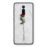 Thumbnail for Xiaomi Mi 9T Red Rose θήκη από τη Smartfits με σχέδιο στο πίσω μέρος και μαύρο περίβλημα | Smartphone case with colorful back and black bezels by Smartfits