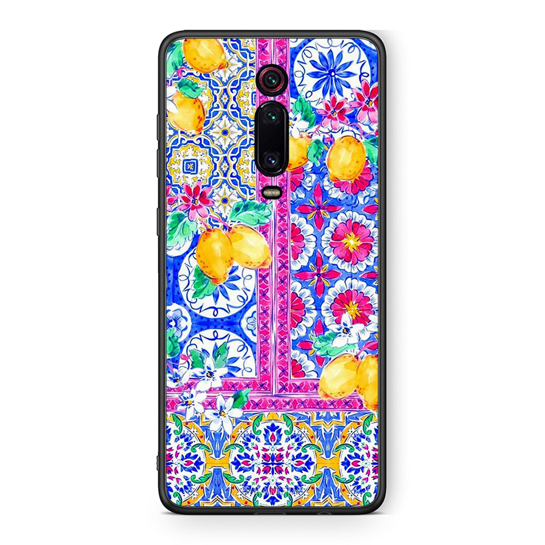 Xiaomi Mi 9T Retro Spring θήκη από τη Smartfits με σχέδιο στο πίσω μέρος και μαύρο περίβλημα | Smartphone case with colorful back and black bezels by Smartfits