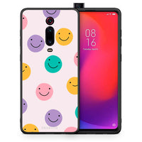 Thumbnail for Θήκη Xiaomi Redmi K20/K20 Pro Smiley Faces από τη Smartfits με σχέδιο στο πίσω μέρος και μαύρο περίβλημα | Xiaomi Redmi K20/K20 Pro Smiley Faces case with colorful back and black bezels