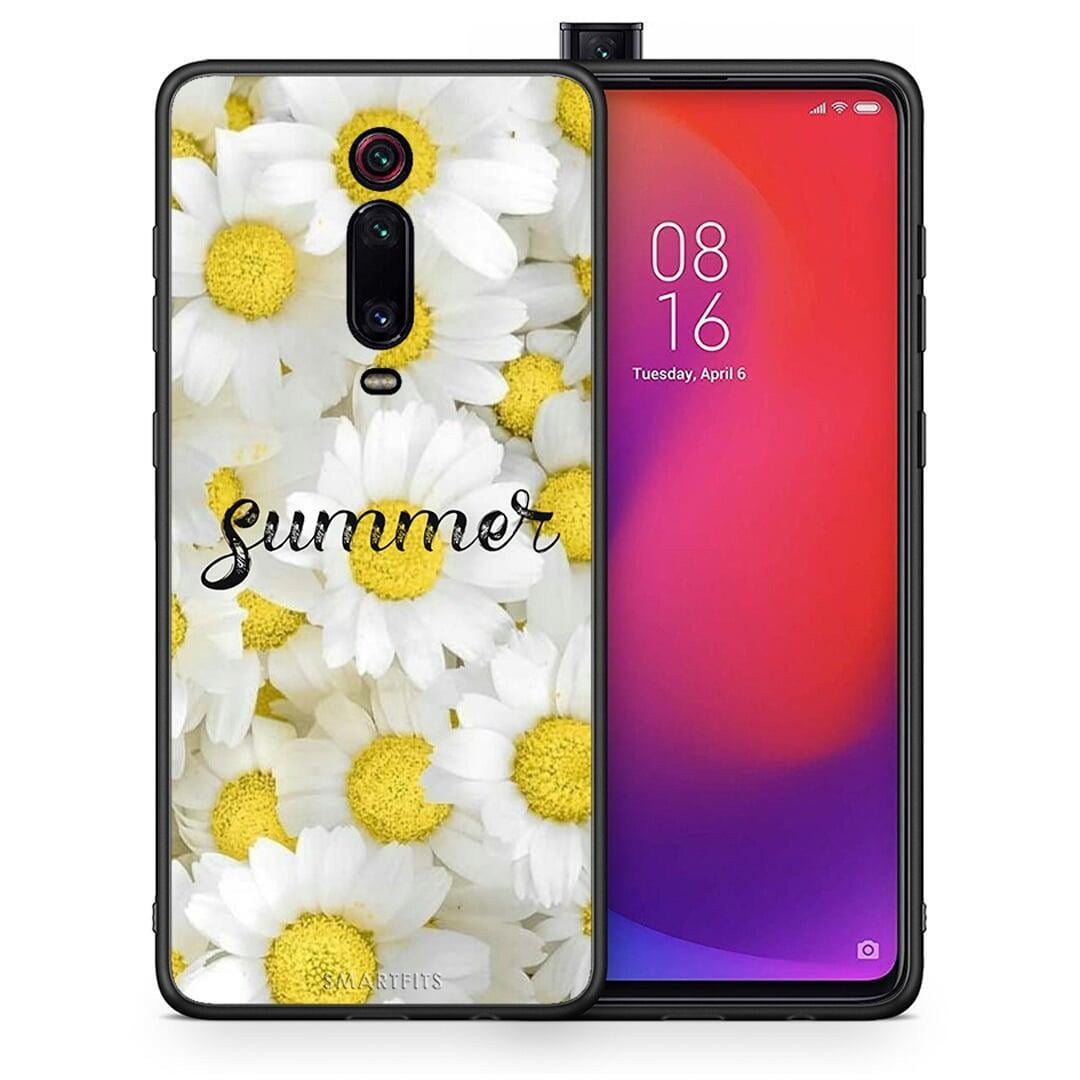 Θήκη Xiaomi Mi 9T Summer Daisies από τη Smartfits με σχέδιο στο πίσω μέρος και μαύρο περίβλημα | Xiaomi Mi 9T Summer Daisies case with colorful back and black bezels