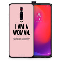 Thumbnail for Θήκη Xiaomi Redmi K20/K20 Pro Superpower Woman από τη Smartfits με σχέδιο στο πίσω μέρος και μαύρο περίβλημα | Xiaomi Redmi K20/K20 Pro Superpower Woman case with colorful back and black bezels