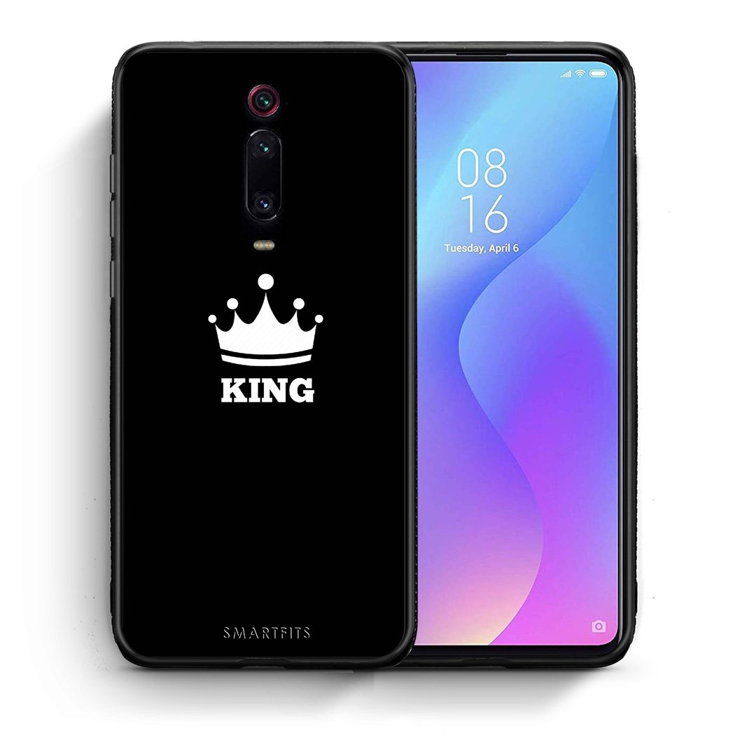 Θήκη Xiaomi Mi 9T King Valentine από τη Smartfits με σχέδιο στο πίσω μέρος και μαύρο περίβλημα | Xiaomi Mi 9T King Valentine case with colorful back and black bezels