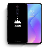 Thumbnail for Θήκη Xiaomi Mi 9T King Valentine από τη Smartfits με σχέδιο στο πίσω μέρος και μαύρο περίβλημα | Xiaomi Mi 9T King Valentine case with colorful back and black bezels