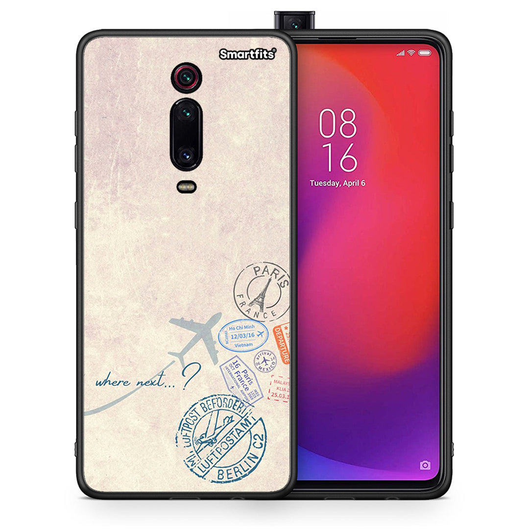 Θήκη Xiaomi Redmi K20 / K20 Pro Where Next από τη Smartfits με σχέδιο στο πίσω μέρος και μαύρο περίβλημα | Xiaomi Redmi K20 / K20 Pro Where Next case with colorful back and black bezels