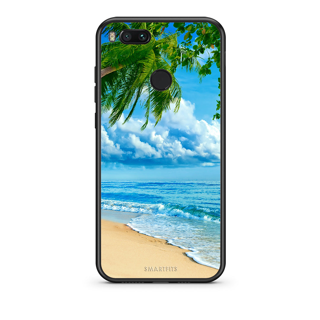 xiaomi mi aBeautiful Beach θήκη από τη Smartfits με σχέδιο στο πίσω μέρος και μαύρο περίβλημα | Smartphone case with colorful back and black bezels by Smartfits