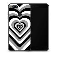 Thumbnail for Θήκη Xiaomi Mi A1 Black Hearts από τη Smartfits με σχέδιο στο πίσω μέρος και μαύρο περίβλημα | Xiaomi Mi A1 Black Hearts case with colorful back and black bezels