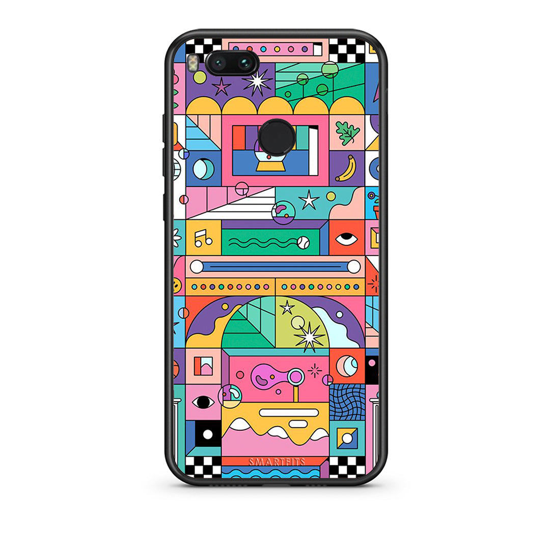 xiaomi mi aBubbles Soap θήκη από τη Smartfits με σχέδιο στο πίσω μέρος και μαύρο περίβλημα | Smartphone case with colorful back and black bezels by Smartfits