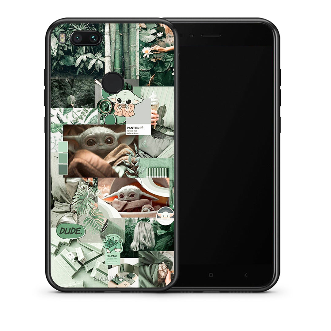 Θήκη Αγίου Βαλεντίνου Xiaomi Mi A1 Collage Dude από τη Smartfits με σχέδιο στο πίσω μέρος και μαύρο περίβλημα | Xiaomi Mi A1 Collage Dude case with colorful back and black bezels