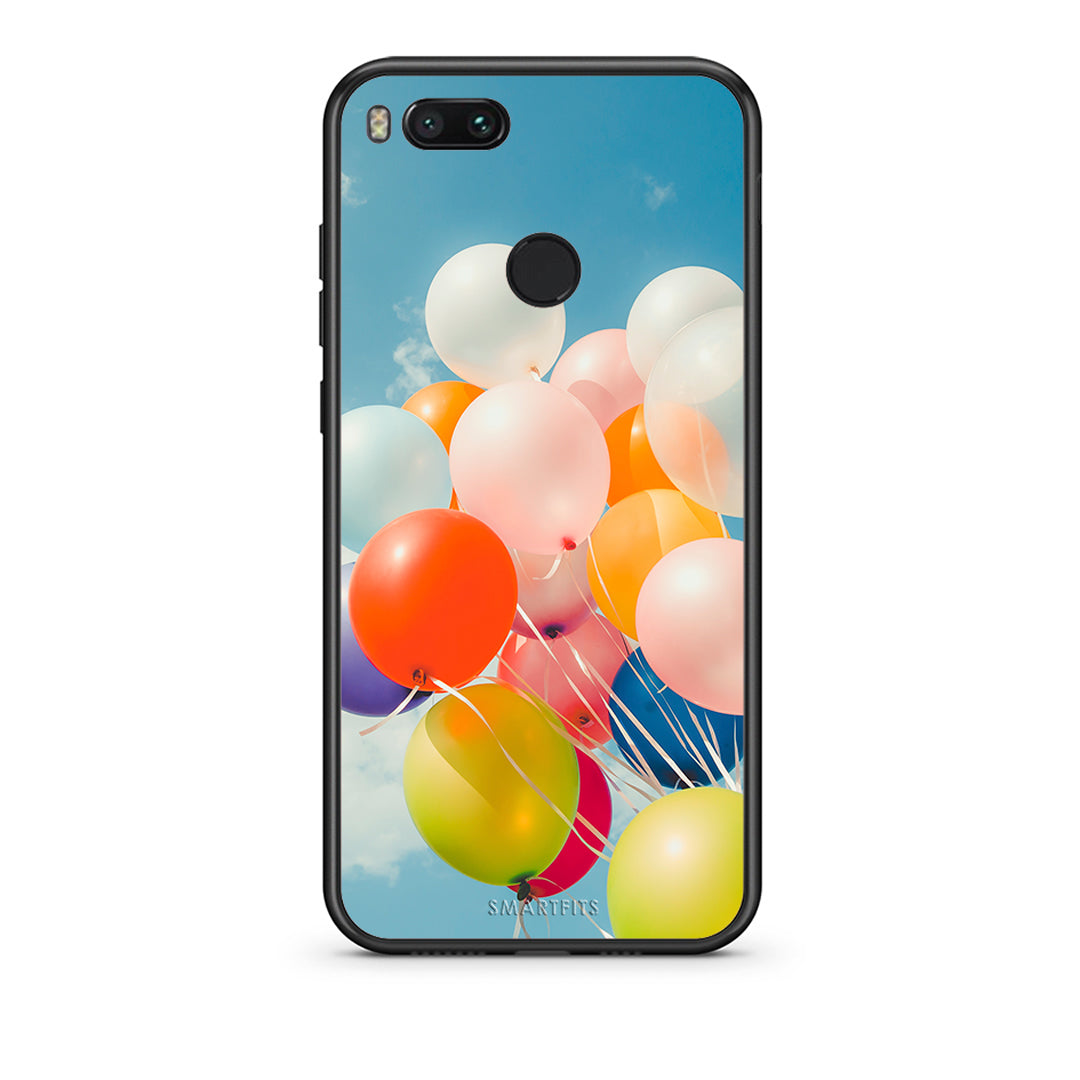 xiaomi mi aColorful Balloons θήκη από τη Smartfits με σχέδιο στο πίσω μέρος και μαύρο περίβλημα | Smartphone case with colorful back and black bezels by Smartfits