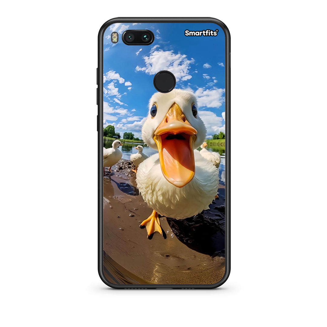 xiaomi mi aDuck Face θήκη από τη Smartfits με σχέδιο στο πίσω μέρος και μαύρο περίβλημα | Smartphone case with colorful back and black bezels by Smartfits