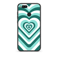 Thumbnail for xiaomi mi aGreen Hearts θήκη από τη Smartfits με σχέδιο στο πίσω μέρος και μαύρο περίβλημα | Smartphone case with colorful back and black bezels by Smartfits
