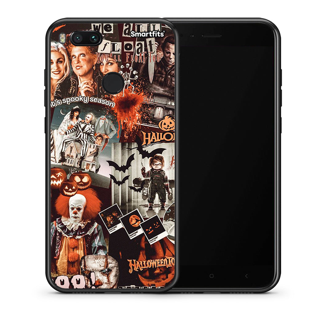 Θήκη Xiaomi Mi A1 Halloween Spooky Season από τη Smartfits με σχέδιο στο πίσω μέρος και μαύρο περίβλημα | Xiaomi Mi A1 Halloween Spooky Season case with colorful back and black bezels