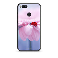 Thumbnail for xiaomi mi aLadybug Flower θήκη από τη Smartfits με σχέδιο στο πίσω μέρος και μαύρο περίβλημα | Smartphone case with colorful back and black bezels by Smartfits