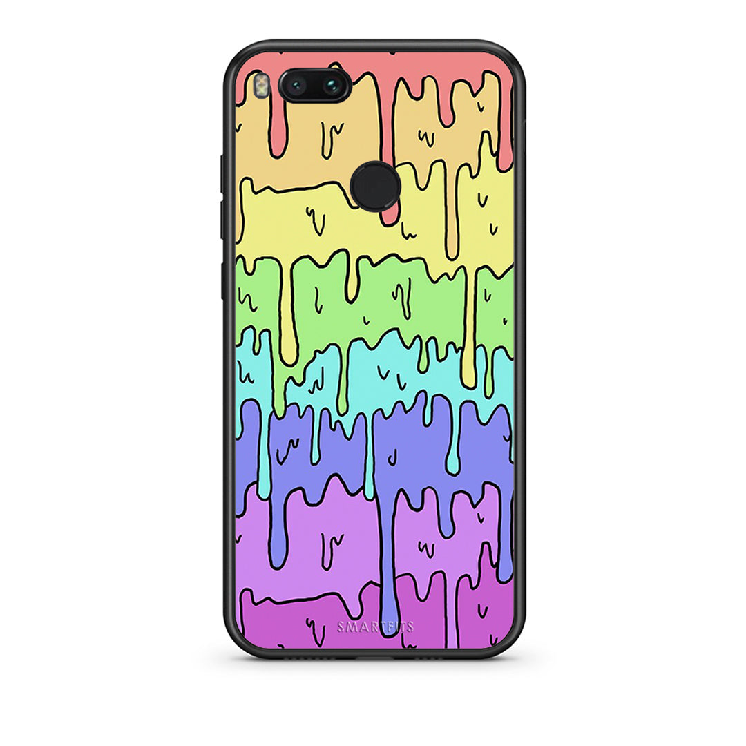 xiaomi mi aMelting Rainbow θήκη από τη Smartfits με σχέδιο στο πίσω μέρος και μαύρο περίβλημα | Smartphone case with colorful back and black bezels by Smartfits