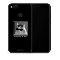 Thumbnail for Θήκη Xiaomi Mi A1 Meme Cat από τη Smartfits με σχέδιο στο πίσω μέρος και μαύρο περίβλημα | Xiaomi Mi A1 Meme Cat case with colorful back and black bezels