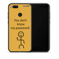 Thumbnail for Θήκη Xiaomi Mi A1 My Password από τη Smartfits με σχέδιο στο πίσω μέρος και μαύρο περίβλημα | Xiaomi Mi A1 My Password case with colorful back and black bezels