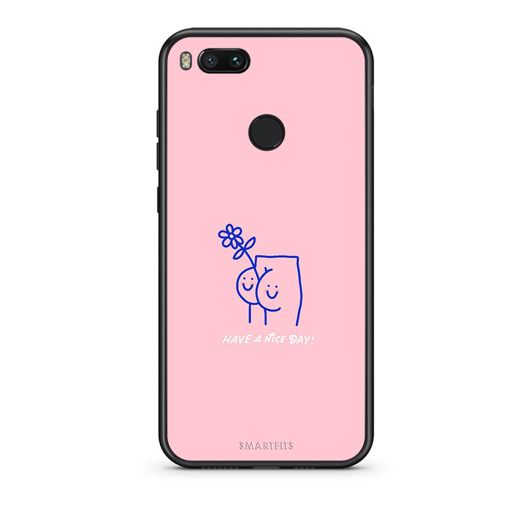 xiaomi mi aNice Day θήκη από τη Smartfits με σχέδιο στο πίσω μέρος και μαύρο περίβλημα | Smartphone case with colorful back and black bezels by Smartfits