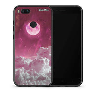 Thumbnail for Θήκη Xiaomi Mi A1 Pink Moon από τη Smartfits με σχέδιο στο πίσω μέρος και μαύρο περίβλημα | Xiaomi Mi A1 Pink Moon case with colorful back and black bezels