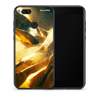 Thumbnail for Θήκη Xiaomi Mi A1 Real Gold από τη Smartfits με σχέδιο στο πίσω μέρος και μαύρο περίβλημα | Xiaomi Mi A1 Real Gold case with colorful back and black bezels