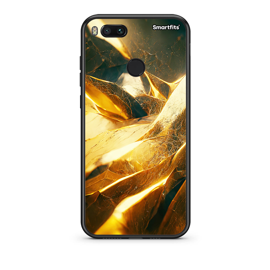 xiaomi mi aReal Gold θήκη από τη Smartfits με σχέδιο στο πίσω μέρος και μαύρο περίβλημα | Smartphone case with colorful back and black bezels by Smartfits