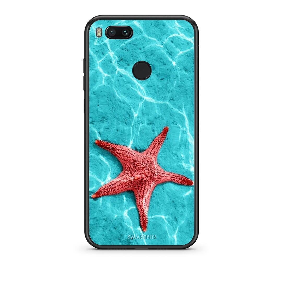 xiaomi mi aRed Starfish Θήκη από τη Smartfits με σχέδιο στο πίσω μέρος και μαύρο περίβλημα | Smartphone case with colorful back and black bezels by Smartfits
