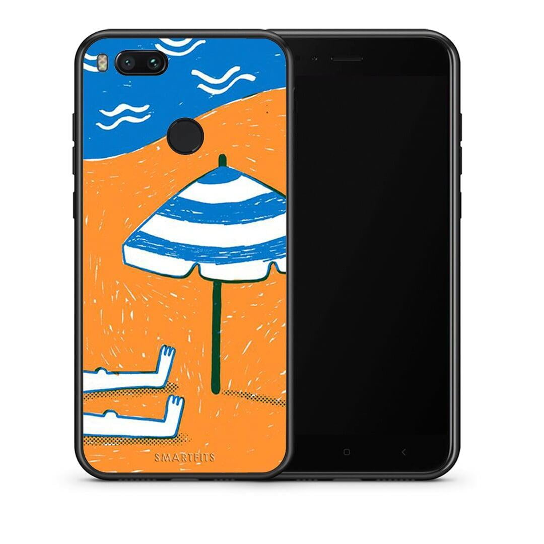 Θήκη Xiaomi Mi A1 Summering από τη Smartfits με σχέδιο στο πίσω μέρος και μαύρο περίβλημα | Xiaomi Mi A1 Summering case with colorful back and black bezels