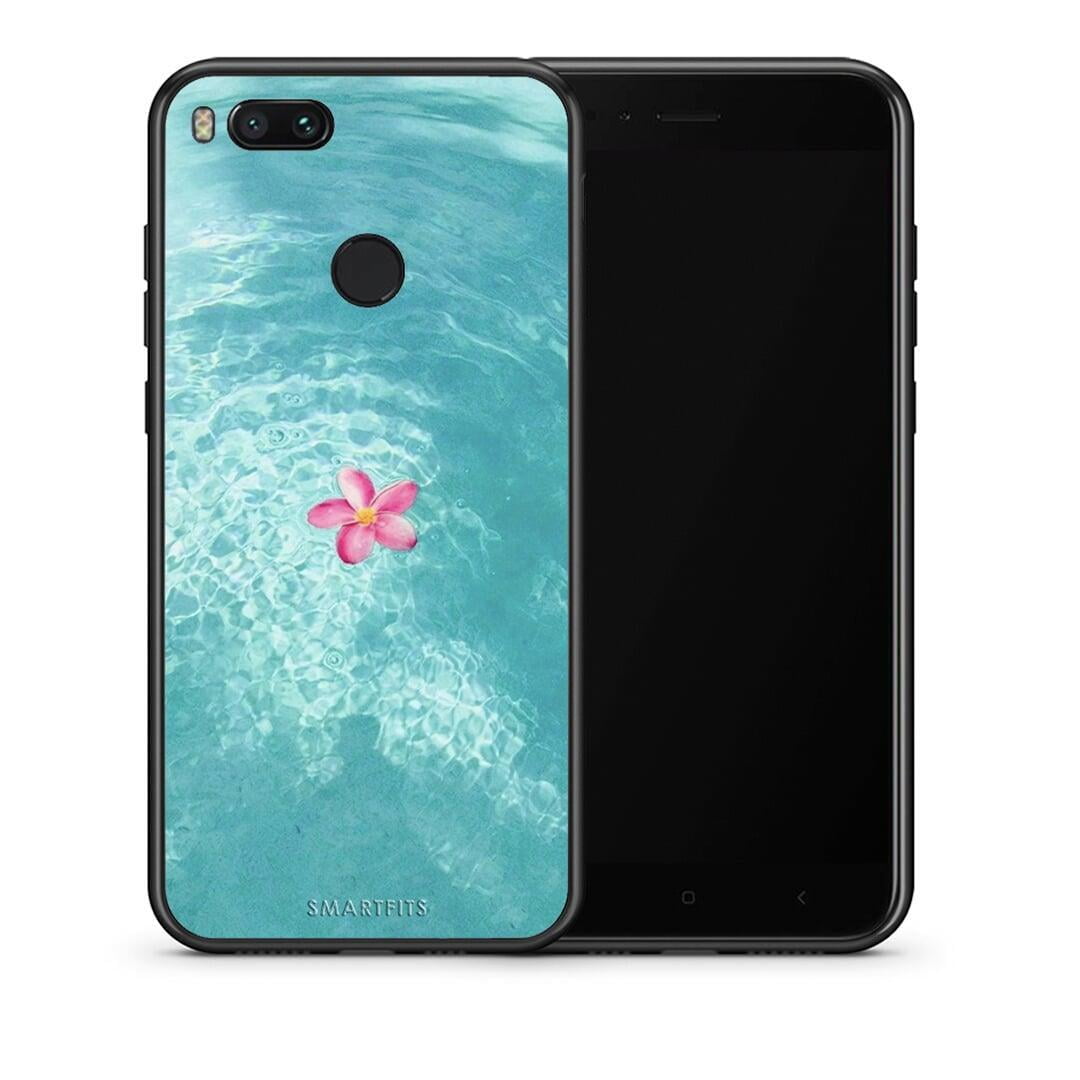 Θήκη Xiaomi Mi A1 Water Flower από τη Smartfits με σχέδιο στο πίσω μέρος και μαύρο περίβλημα | Xiaomi Mi A1 Water Flower case with colorful back and black bezels