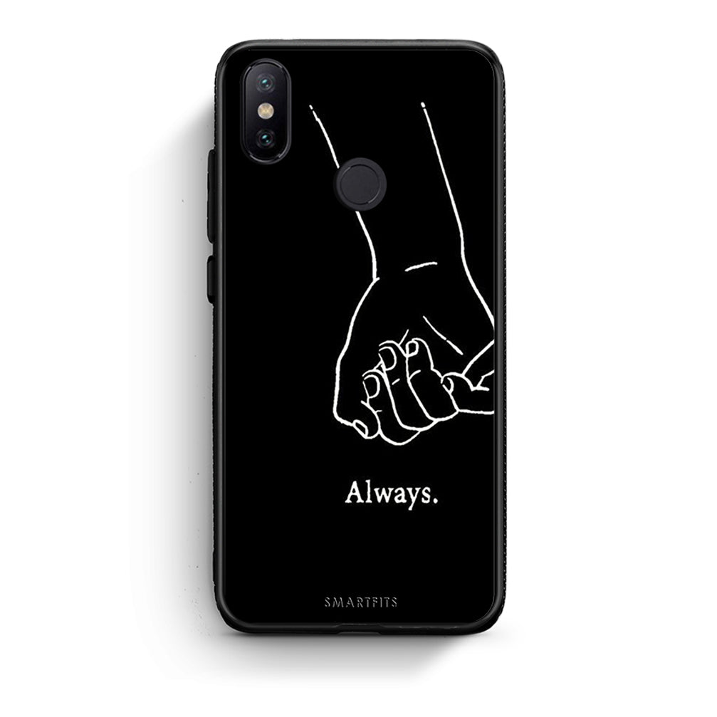 Xiaomi Mi A2 Always & Forever 1 Θήκη Αγίου Βαλεντίνου από τη Smartfits με σχέδιο στο πίσω μέρος και μαύρο περίβλημα | Smartphone case with colorful back and black bezels by Smartfits