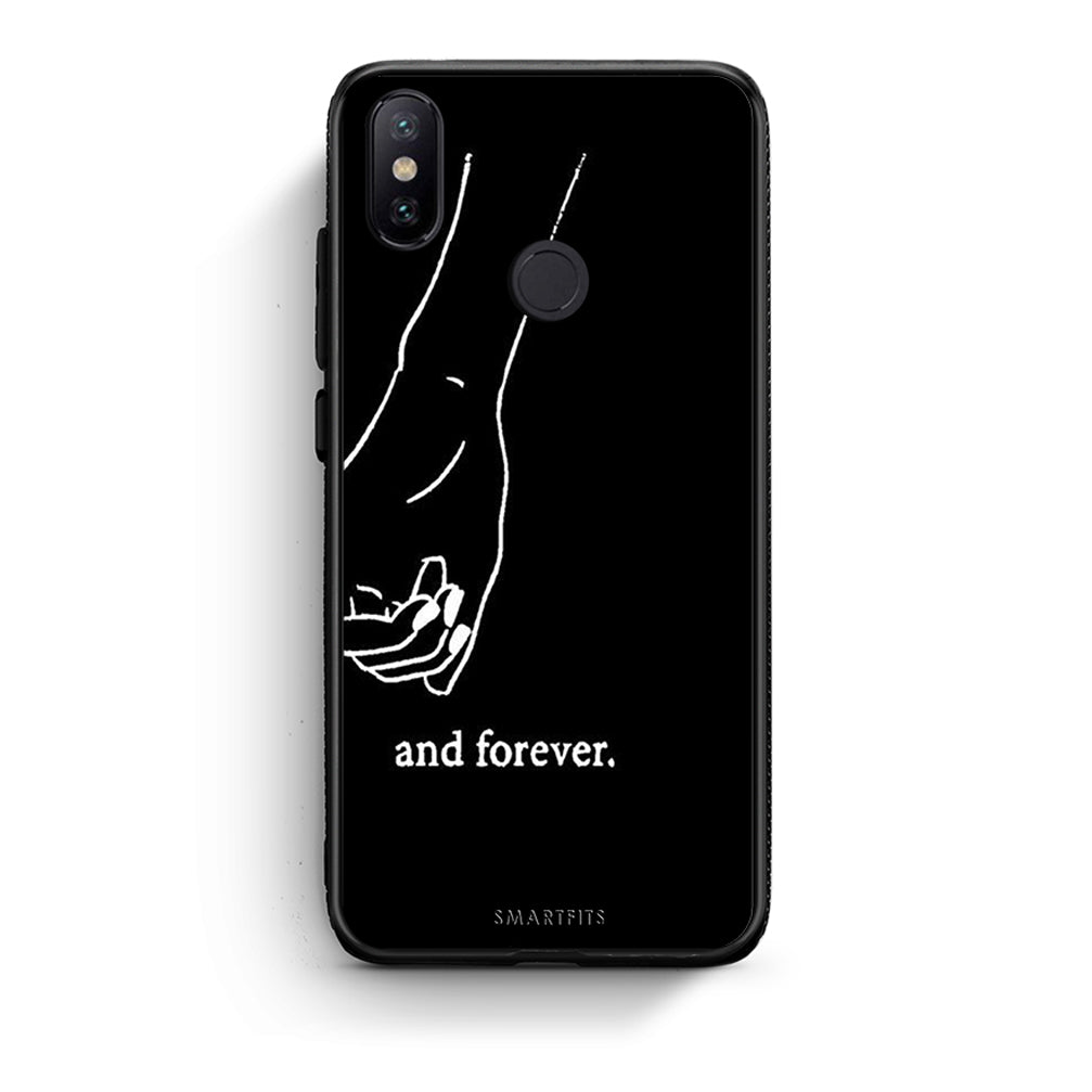 Xiaomi Mi A2 Always & Forever 2 Θήκη Αγίου Βαλεντίνου από τη Smartfits με σχέδιο στο πίσω μέρος και μαύρο περίβλημα | Smartphone case with colorful back and black bezels by Smartfits