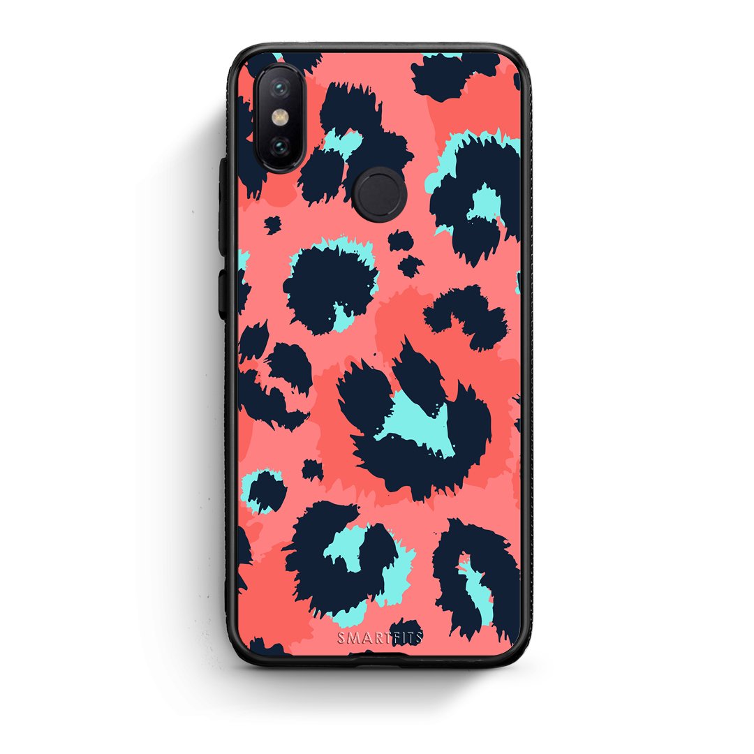 22 - Xiaomi Mi A2  Pink Leopard Animal case, cover, bumper