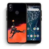 Thumbnail for Θήκη Xiaomi Mi A2 Basketball Hero από τη Smartfits με σχέδιο στο πίσω μέρος και μαύρο περίβλημα | Xiaomi Mi A2 Basketball Hero case with colorful back and black bezels