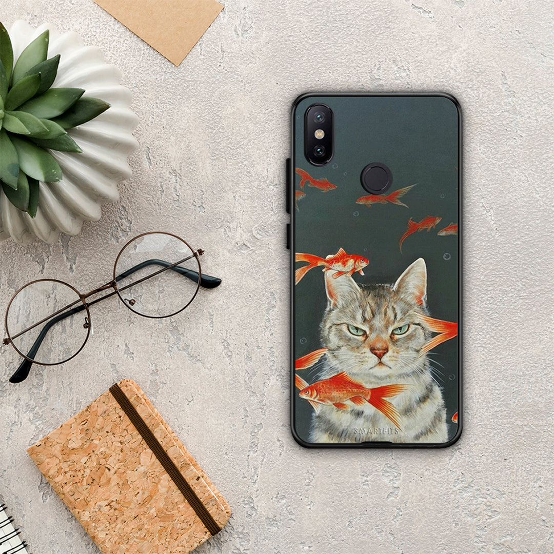 Cat Goldfish - Xiaomi Mi A2 case