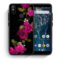 Thumbnail for Θήκη Xiaomi Mi A2 Red Roses Flower από τη Smartfits με σχέδιο στο πίσω μέρος και μαύρο περίβλημα | Xiaomi Mi A2 Red Roses Flower case with colorful back and black bezels