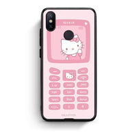 Thumbnail for Xiaomi Mi A2 Hello Kitten Θήκη Αγίου Βαλεντίνου από τη Smartfits με σχέδιο στο πίσω μέρος και μαύρο περίβλημα | Smartphone case with colorful back and black bezels by Smartfits