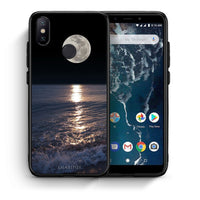 Thumbnail for Θήκη Xiaomi Mi A2 Moon Landscape από τη Smartfits με σχέδιο στο πίσω μέρος και μαύρο περίβλημα | Xiaomi Mi A2 Moon Landscape case with colorful back and black bezels
