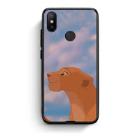 Thumbnail for Xiaomi Mi A2 Lion Love 2 Θήκη Αγίου Βαλεντίνου από τη Smartfits με σχέδιο στο πίσω μέρος και μαύρο περίβλημα | Smartphone case with colorful back and black bezels by Smartfits