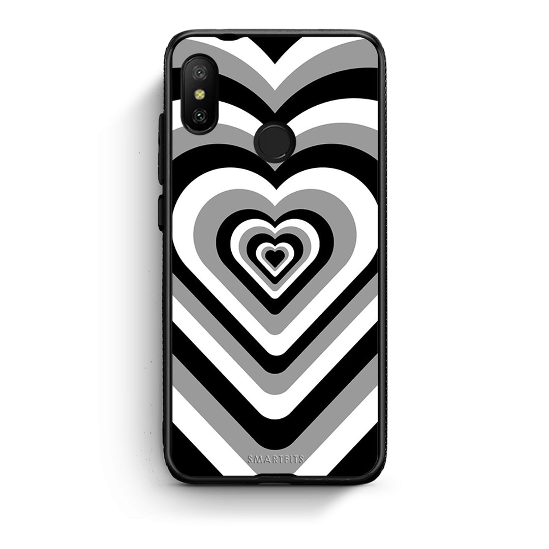 Xiaomi Mi A2 Lite Black Hearts θήκη από τη Smartfits με σχέδιο στο πίσω μέρος και μαύρο περίβλημα | Smartphone case with colorful back and black bezels by Smartfits