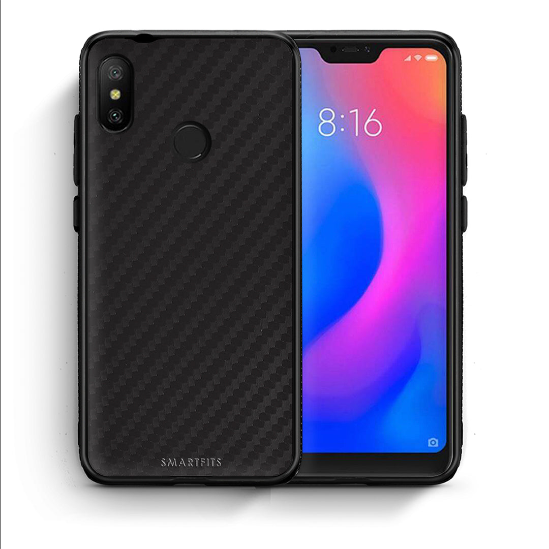 Θήκη Xiaomi Mi A2 Lite Carbon Black από τη Smartfits με σχέδιο στο πίσω μέρος και μαύρο περίβλημα | Xiaomi Mi A2 Lite Carbon Black case with colorful back and black bezels