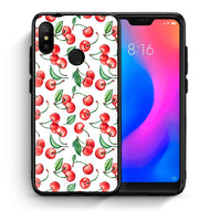 Thumbnail for Θήκη Xiaomi Mi A2 Lite Cherry Summer από τη Smartfits με σχέδιο στο πίσω μέρος και μαύρο περίβλημα | Xiaomi Mi A2 Lite Cherry Summer case with colorful back and black bezels