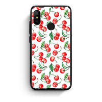 Thumbnail for Xiaomi Mi A2 Lite Cherry Summer θήκη από τη Smartfits με σχέδιο στο πίσω μέρος και μαύρο περίβλημα | Smartphone case with colorful back and black bezels by Smartfits