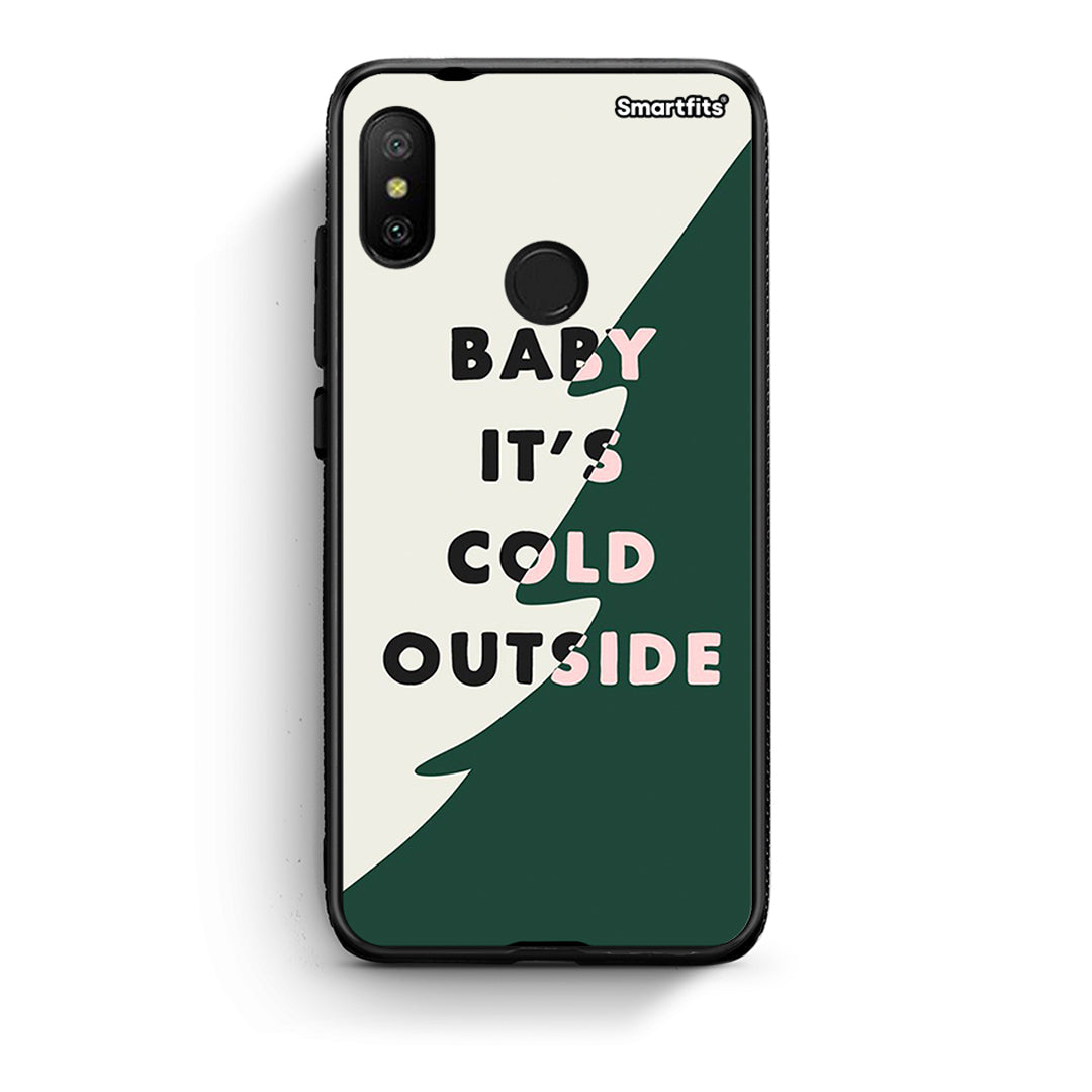 Xiaomi Mi A2 Lite Cold Outside θήκη από τη Smartfits με σχέδιο στο πίσω μέρος και μαύρο περίβλημα | Smartphone case with colorful back and black bezels by Smartfits