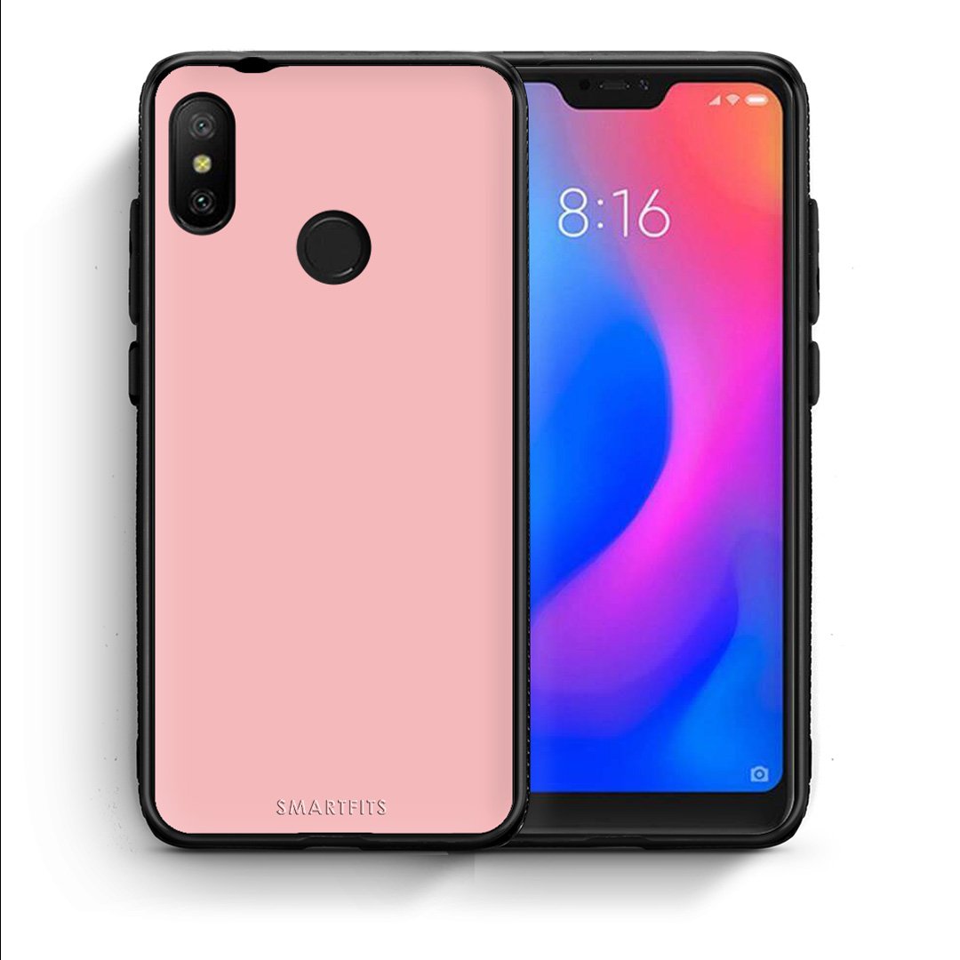 Θήκη Xiaomi Mi A2 Lite Nude Color από τη Smartfits με σχέδιο στο πίσω μέρος και μαύρο περίβλημα | Xiaomi Mi A2 Lite Nude Color case with colorful back and black bezels